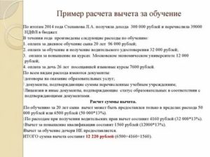 Налоговый вычет на обучение ребенка в 2018 году какие документы нужны