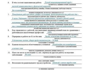 Производственная характеристика на мсэ на бухгалтера