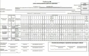 Штраф за отсутствие табеля учета рабочего времени