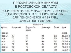Прожиточный Минимум В Ростове На Дону Для Пенсионеров